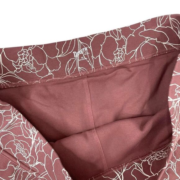 Duluth Trading floral pencil skorts skirt Size XL pink mauve white - Picture 4 of 8